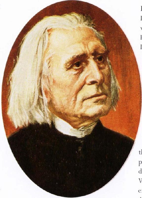 felix mendelssohn a portrait of franz liszt in old age oil painting picture